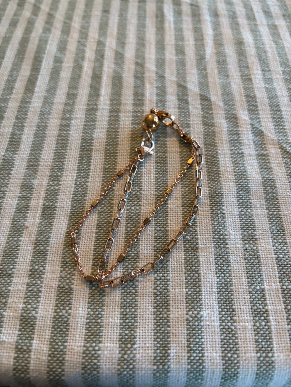 Elegant Gold-Tone Layered Chain Bracelet